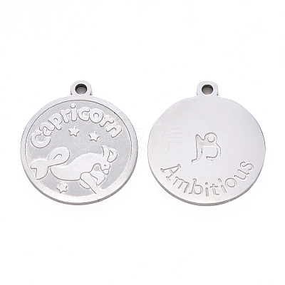 Non-Tarnish 201 Stainless Steel Pendants STAS-R106-01-1