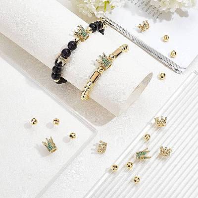 60Pcs Brass Beads KK-NB0001-51G-1