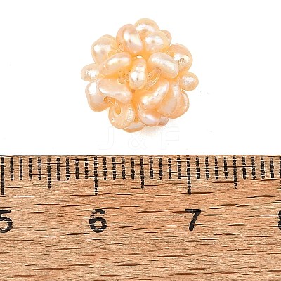 Natural Cultured Freshwater Pearl Woven Beads PEAR-JF00003-02-1