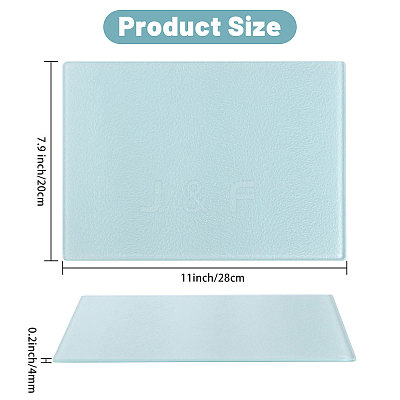 Heat Transfer Tempered Glass Cutting Board AJEW-WH0504-08-1