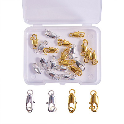 Brass Lobster Claw Clasps KK-CJ0001-35-1