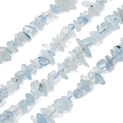 Natural Aquamarine Chips Beads Strands G-D0002-A02-1
