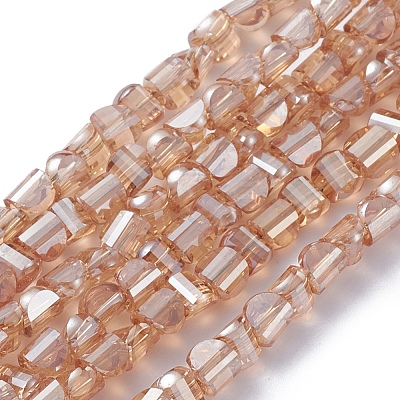 Electroplate Glass Beads Strands EGLA-L023A-PL04-1