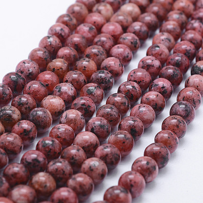 Natural Dyed Sesame Jasper Beads Strands G-E443-A19-1