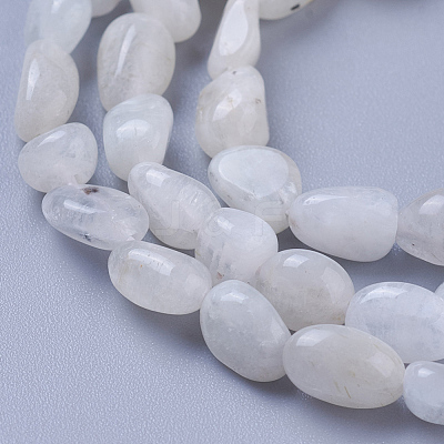 Natural Rainbow Moonstone Beads Strands X-G-P433-16-1