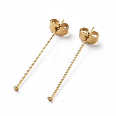 Ion Plating(IP) 304 Stainless Steel Flat Head Pins STAS-I315-C09-G-1