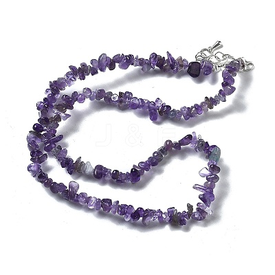 Natural Supper 7 Rutilated Quartz Chip Beaded Necklaces for Men Women NJEW-G159-01U-1