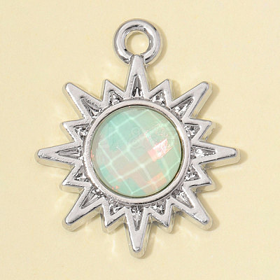 Zinc Alloy with Resin Pendants RE-OY001-13P-02-1