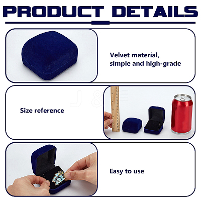 Velvet Badge Package Boxes CON-WH0086-171A-1