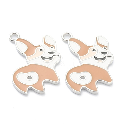 Brass Enamel Pendants KK-J278-41P-1