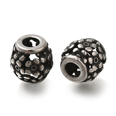 304 Stainless Steel European Beads STAS-D191-05R-AS-1