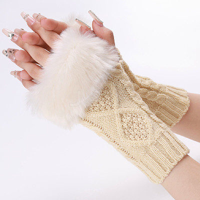 Polyacrylonitrile Fiber Yarn Knitting Fingerless Gloves COHT-PW0001-15G-1