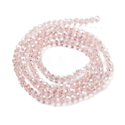 Electroplate Transparent Glass Beads Strands LS-EGLA-A035-T3mm-A20-1