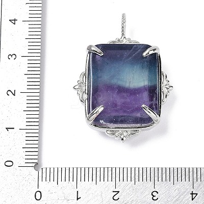 Natural Colorful Fluorite Pendants G-I381-01P-02-1