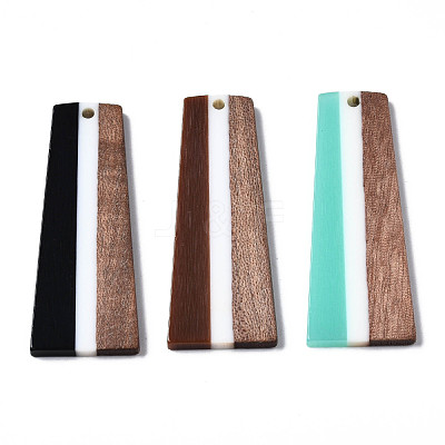 Resin & Walnut Wood Pendants RESI-S389-073A-A-1