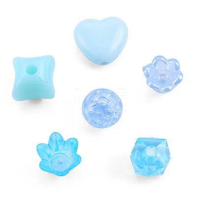 Opaque & Transparent Acrylic Beads MACR-T045-01E-1