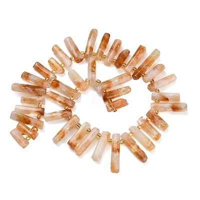 Heated Natural Citrine Beads Strands G-F829-A15-01-1