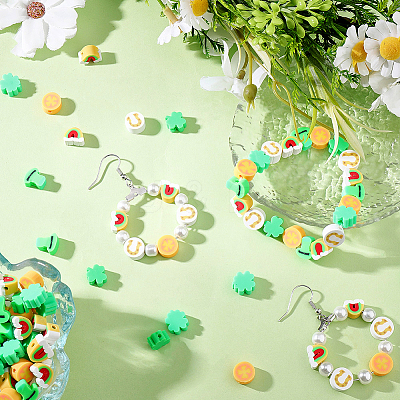 300Pcs Handmade Polymer Clay Beads CLAY-SC0002-81-1