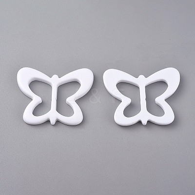 Resin Buckle Clasps LS-RESI-WH0008-25D-1