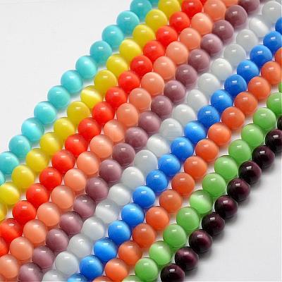 Cat Eye Beads CER6mm-M-1