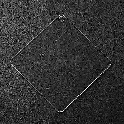 Transparent Acrylic Blank Pendants TACR-Z003-01B-1