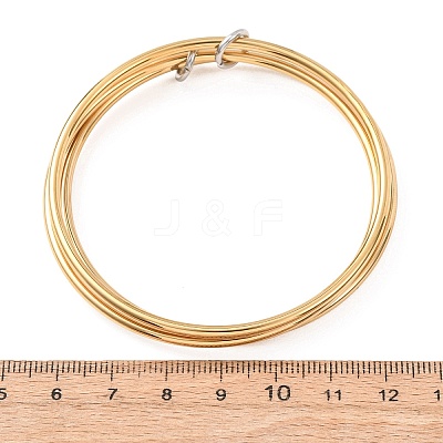 304 Stainless Steel Multi-strand Bangles BJEW-K271-02G-1