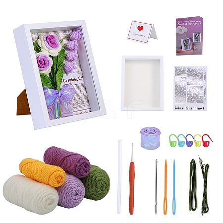 May Lily of the Valley Yarn Knitting Beginner Kit DIY-F146-07-1