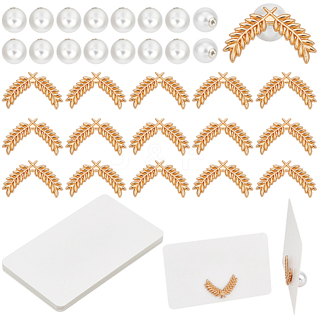 20Pcs ABS Plastic Pearl Pin JEWB-BC0001-15B-1
