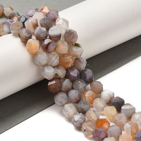 Natural Botswana Agate Beads Strands G-K382-A14-02-1