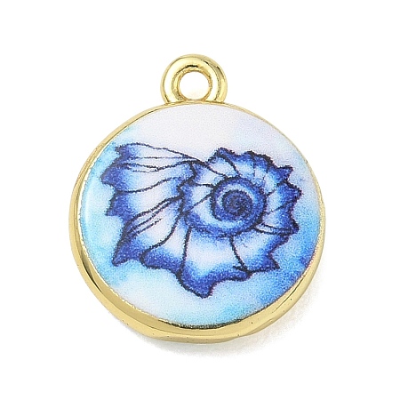 Printed Brass Pendants KK-CBAF4A6-01G-05-1