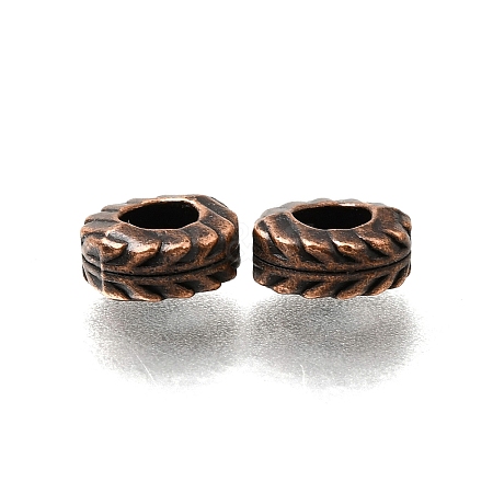 Tibetan Style Alloy European Beads AL-CBA3B63-17R-1