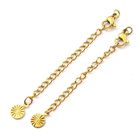 304 Stainless Steel Curb Chain Extender X-STAS-G310-09G-1