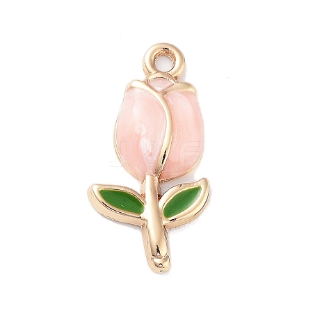 Golden Plated Alloy Enamel Pendants LS-ENAM-L047-01G-01-1