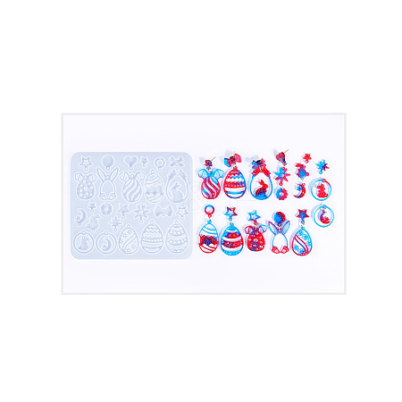 Easter DIY Pendant Molds AJEW-U023-01C-1