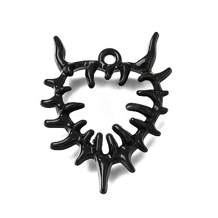 Spray Painted Alloy Pendants AL-CBA5334-05EB-1