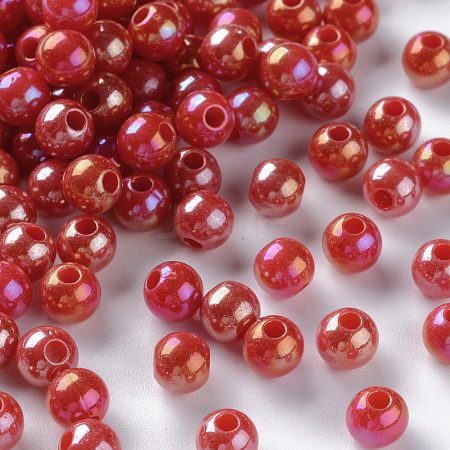 Opaque Acrylic Beads MACR-S370-D6mm-A14-1