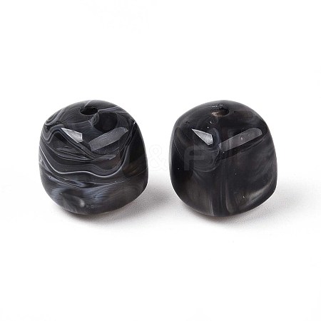 Opaque Acrylic Beads X-OACR-ZX006-33N-1