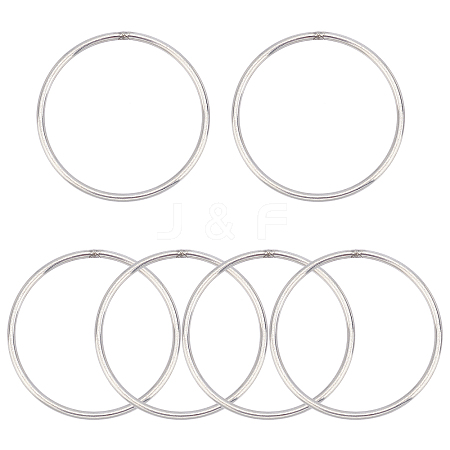 6Pcs 304 Stainless Steel Jump Rings STAS-GF0001-14-1