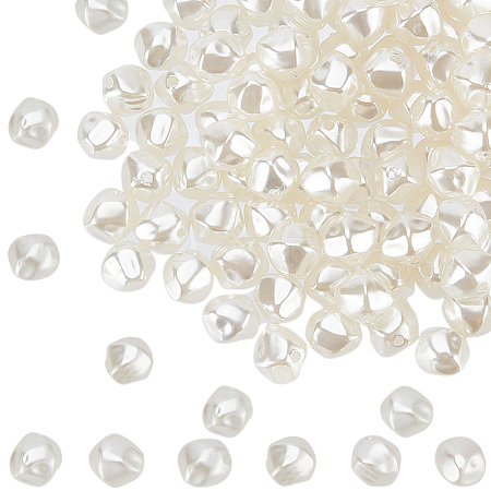 SUNNYCLUE 200Pcs ABS Plastic Imitation Pearl Bead KY-SC0002-03-1