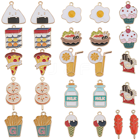 SUNNYCLUE 52pcs 13 style Alloy Enamel Pendants ENAM-SC0004-48-1