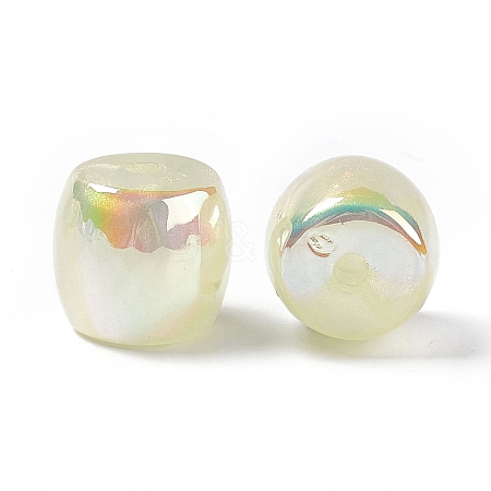 Opaque Acrylic Beads OACR-C009-01B-1