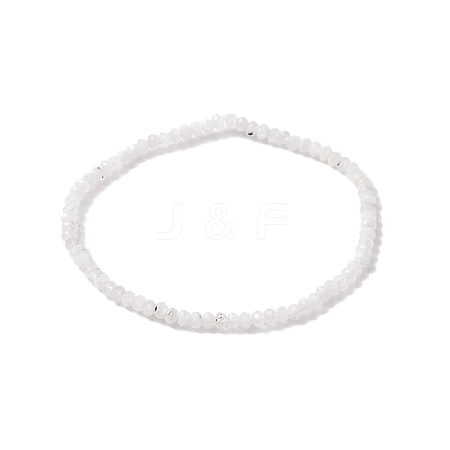 Natural Moonstone Beaded Bracelets BJEW-JB10215-01-1