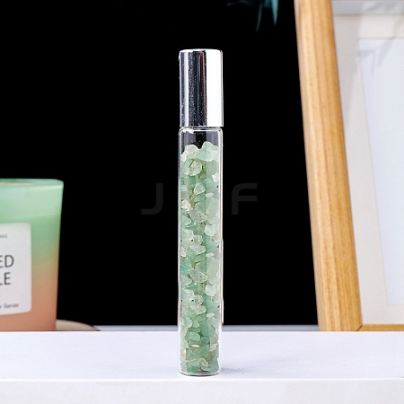 Natural Fluorite Chip Bead Roller Ball Bottles PW-WG59305-11-1