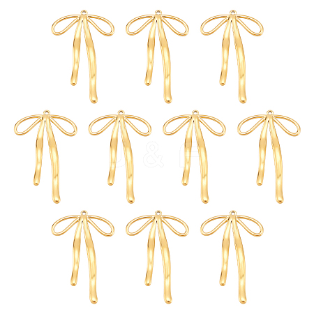 10Pcs Ion Plating(IP) 304 Stainless Steel Pendants STAS-UN0061-06-1