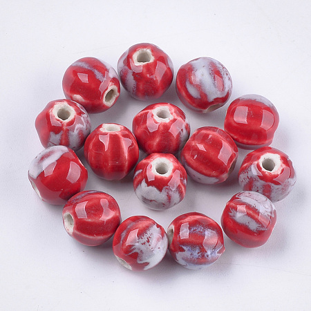 Handmade Porcelain Beads PORC-S498-24O-1