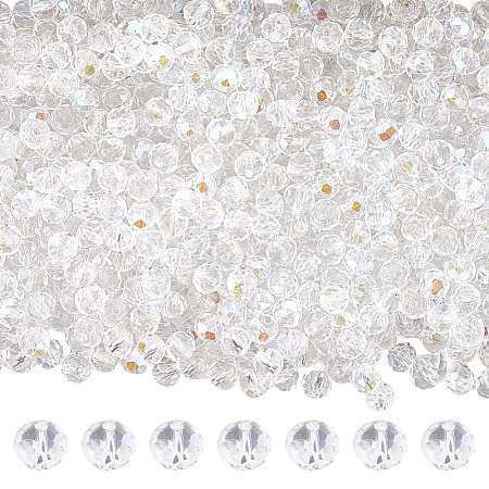 Electroplate Glass Beads Strands EGLA-LT0001-06C-1