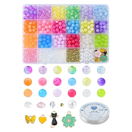 DIY Stretch Bracelet Making Kit DIY-FS0003-57-1