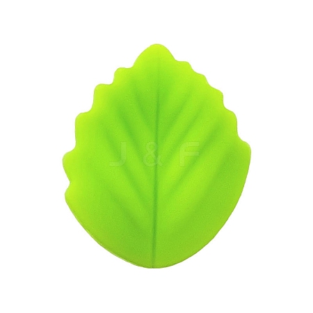 Leaf Food Grade Eco-Friendly Silicone Beads PW-WGEB31B-01-1