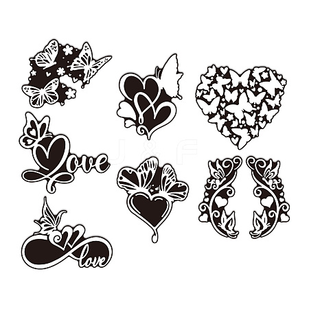 Reflective Vinyl Butterfly Car Stickers STIC-WH0022-004-1