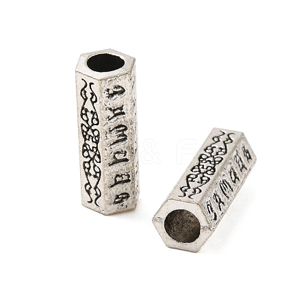 Tibetan Style Alloy Tube Beads FIND-Z063-47AS-1